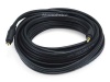 Monoprice 25ft Premium 3.5mm Stereo TRS Male-Female Extension Cable - Black