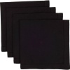 Now Designs Set of 4 Hemstitch Napkins, Black