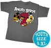 Angry Birds Pixels Youth Charcoal Grey Tee