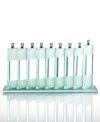 Light the Hanukkah candles with the sheer brilliance of Prima Design' Tall Columns menorah. Clean lines and frosted detail at the top and bottom of each candle holder offer a modern new way to commemorate the ancient Festival of Lights.