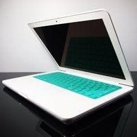 TopCase Solid TEAL Keyboard Silicone Cover Skin for Macbook 13 Unibody (A1342/WHITE) with TOPCASE Mouse Pad