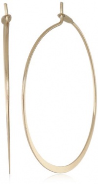 Nine West Brass Hoops Gold-Tone Large Thin Hoop Earrings, 1.25