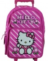 Hello Kitty Striped Large Rolling Backpack