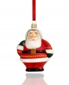 All belly, the Pudgy Santa ornament from Vaillancourt harkens back to another era. A design inspired by antique chocolate molds but crafted of hand-painted glass adds one-of-a-kind style to every Christmas tree.