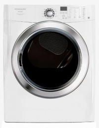 Frigidaire FASG7074LW Front Load Steam Gas Dryer, 7.0 Cubic Ft, Classic White