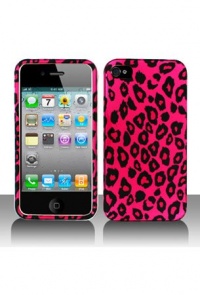 iPhone 4 Graphic Case - Hot Pink/Black Leopard