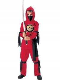 Kids Ninja In Red Costume