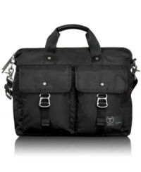 Sleek utility becomes understated style for today's design-focused professionals with this bag from T-Tech by Tumi.