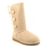 UGG Australia Children's Bailey Button Triplet Suede Boots,Sand,2 Child US