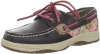 Sperry Top-Sider Bluefish Boat Shoe (Toddler/Little Kid/Big Kid),Espresso/Ditsy Floral,3.5 W US Big Kid