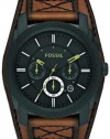 Fossil FS4616 Machine Cuff Leather Watch Desert Sand with Black