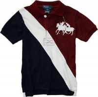 Polo Ralph Lauren Baby Boy's Dual Match Sash Polo (24 Month, Burgundy Multi)