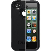 Otterbox Commuter Series Hybrid Case for iPhone 4 & 4S  - Retail Packaging - Black