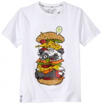 LRG - Kids Boys 8-20 Wildlife Burger Tee, White, X-Large