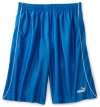 PUMA Boy's Piped Sport Shorts, Blue, Small (8-10)