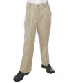 Nautica Pleated Twill Pants (Sizes 8 - 16) - khaki, 8