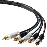 Mediabridge Ultra Series Component Video Cable with Audio -(50 Feet)- Gold Plated Pro Grade RCA Connectors