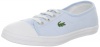 Lacoste Ziane Slip-On Sneaker (Toddler/Little Kid/Big Kid),Light Blue/White,2.5 M US Little Kid