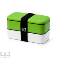 Monbento Original Bento Box - GREEN / WHITE