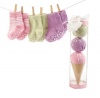 Baby Aspen Sweet Feet Three Scoops of Socks Gift Set, Pink