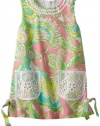 Lilly Pulitzer Girls 2-6X Little Classic Shift Lace, Multi Chin, 3