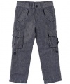 Sean John Naperville Cargo Pants (Sizes 8 - 20) - denim blue, 10