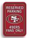 NFL San Francisco 49Ers Plastic Parking Sign