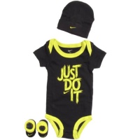 Nike Jordan Jumpman 23 Baby Infant 0-6 Months 3-pc Set Lap/shoulder Bodysuit Hat/cap Booties