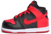 Nike Kids Toddler Dunk High Nd (Td) Black Red 354794-029 4c