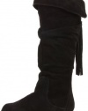 Steve Madden Jsindy Boot (Little Kid/Big Kid),Black Suede,1 M US Little Kid