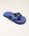 GUESS Kids Boys Big Boys Trevor Flip-Flops, NAVY BLUE (6)