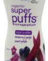 Plum Organics Super Puffs Purples, Blueberry & Purple Sweet Potato, 1.5-Ounce (Pack of 4)