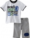 Ecko Boys 2-7 2 Piece Short Set, White, 2T