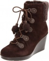 Cole Haan Women's Air Tali SHLG BTE 75 Ankle Boot,Dark Chocolate Suede,7 B US