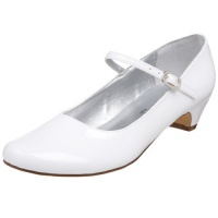 Nina Seeley Short Heel Mary Jane (Little Kid/Big Kid),White Patent,1 M US Little Kid