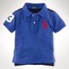 Ralph Lauren Infant Boy's Big Pony Mesh Polo, Rug Royal, 18 M