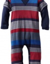 Splendid Littles Baby-Boys Newborn Camden Stripe Playsuit, Patriot, 3-6 Months