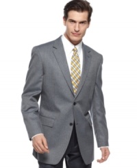 This sharp sport coat from Izod is full of irresistible style for your work or a more casual look.