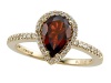 Genuine Garnet Ring by Effy Collection® in 14 kt Yellow Gold Size 8