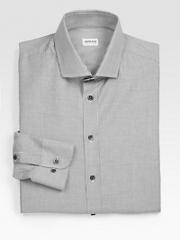 A business essential, in a modern fit, crafted from beautiful Italian cotton. Button-frontSpread collarCottonMachine washImported