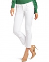 Hudson Women's Beth Crop, White, 27