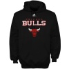 NBA adidas Chicago Bulls True Team Pullover Hoodie - Black