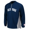 MLB New York Yankees Long Sleeve Lightweight 1/4 Zip Gamer Road Jacket Men's