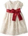 Sweet Heart Rose Girls 2-6X Lace Occasion Dress, Ivory/Red, 6x