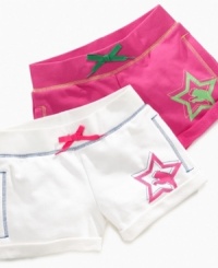 Keep the fun going. These shorts from Puma will make sure she's comfy all day long. (Clearance)