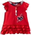 Hartstrings Baby-Girls Infant Cotton Jersey Heart Tunic, Red Emperor, 24M