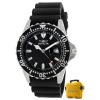 Invicta Men's 10917 Pro Diver Black Dial Black Polyurethane Watch with Yellow Impact Case