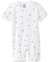 Noa Lily Baby-Boys Newborn Turtle Print Coverall, White, 18 Months