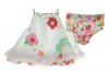 First Impressions Flower Sun Dress Bright White 3-6 Months