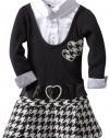 Blueberi Boulevard Baby-girls Infant Mock Twofer Dress, Black, 12 Months